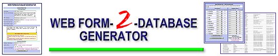 Web Form-Database Generator